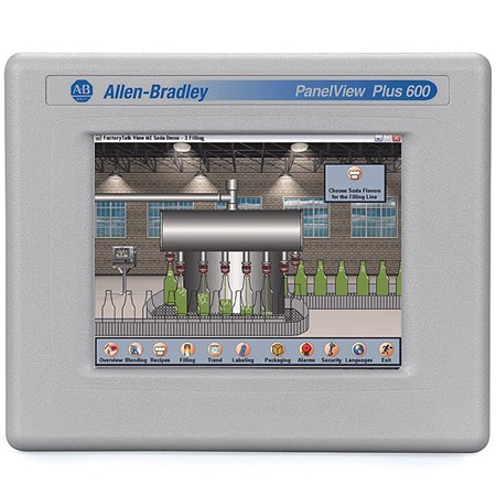 Allen Bradley 2711P-T7C10D2 PanelView Plus HMI Graphic Terminals 2711P-T7C10D2 Touchscreen Panel Operator Interfaces