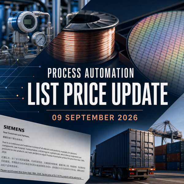 Process automation list price update for industrial buyers