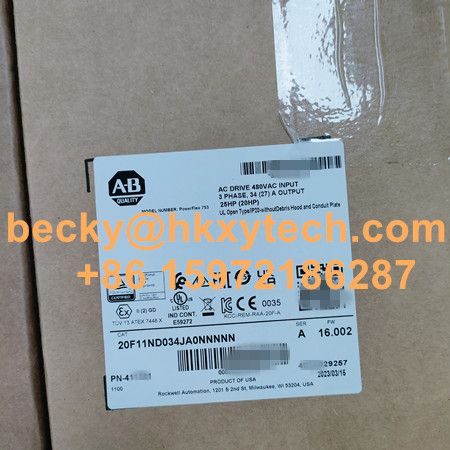 Allen-Bradley 20G11ND8P0JA0NNNNN PowerFlex 755 AC Drive VFD 20G11ND8P0JA0NNNNN Inverters In Stock