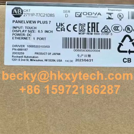 Allen-Bradley 2711P-T7C21D8S PanelView Plus 7 Graphic Terminals Touchscreen 2711P-T7C21D8S HMI 7 TFT Color Display In Stock