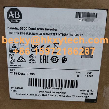Allen-Bradley 2198-D057-ERS3 Kinetix 5700 Servo Drive 2198-D057-ERS3 Dual Axis Inverter In Stock