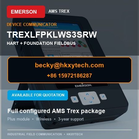 EMERSON TREXLFPKLWS3SRW AMS Trex Device Communicator EMERSON TREXLFPKLWS3SRW AMS Trex Device Communicator