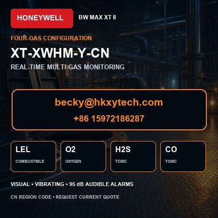 XT-XWHM-Y-CN Four-Gas Configuration XT-XWHM-Y-CN LEL O2 H2S CO gas configuration