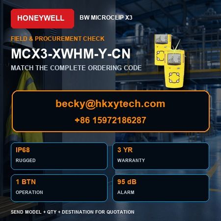 MicroClip X3 Field Features Honeywell MCX3-XWHM-Y-CN compact IP68 gas detector features