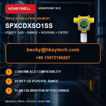 Sensepoint XCD Oxygen Sensor Maintenance Honeywell SPXCDXSO1SS replacement and calibration planning