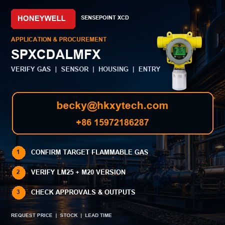 Honeywell SPXCDALMFX combustible gas monitoring and ordering checks