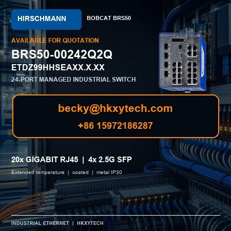 Hirschmann BRS50-00242Q2Q-ETDZ99HHSEAXX.X.XX BOBCAT 24-Port Switch 942170999