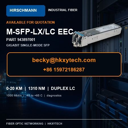 Hirschmann M-SFP-LX/LC EEC 943897001 Hirschmann M-SFP-LX LC EEC 943897001 Gigabit SFP transceiver