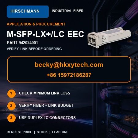 Hirschmann M-SFP-LX Plus LC EEC link budget and compatibility checklist